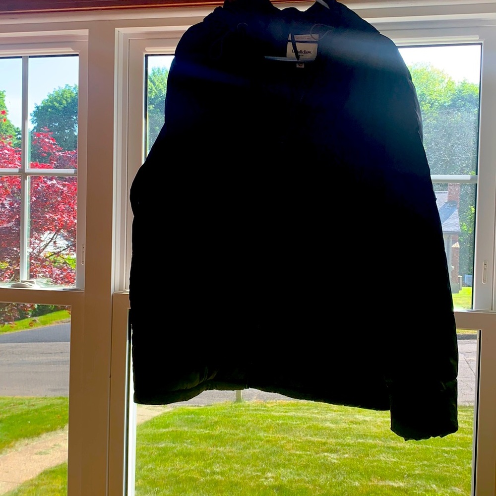 100% polyester...  warm jacket ...